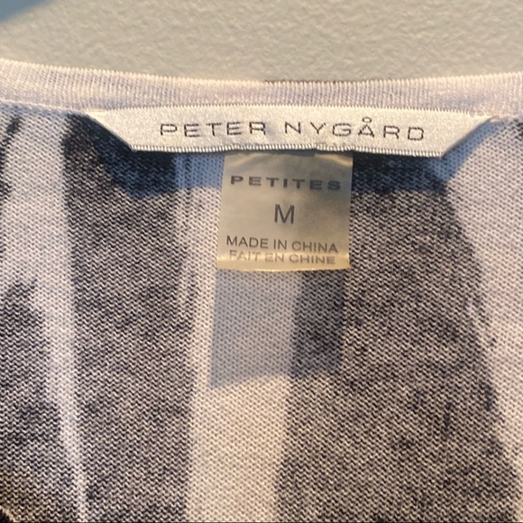 Peter Nygard Animal Print Sweater Top MP M P Medium Petite - Picture 5 of 5